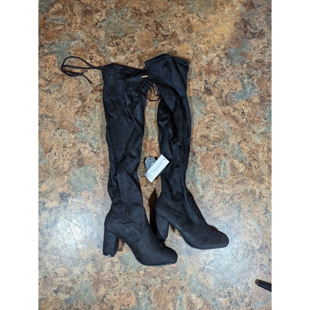 RF Room of Fashion Women's Chateau-25 Riding Boots, Black, US 7.5